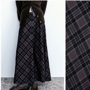 Zara Plaid Skirt